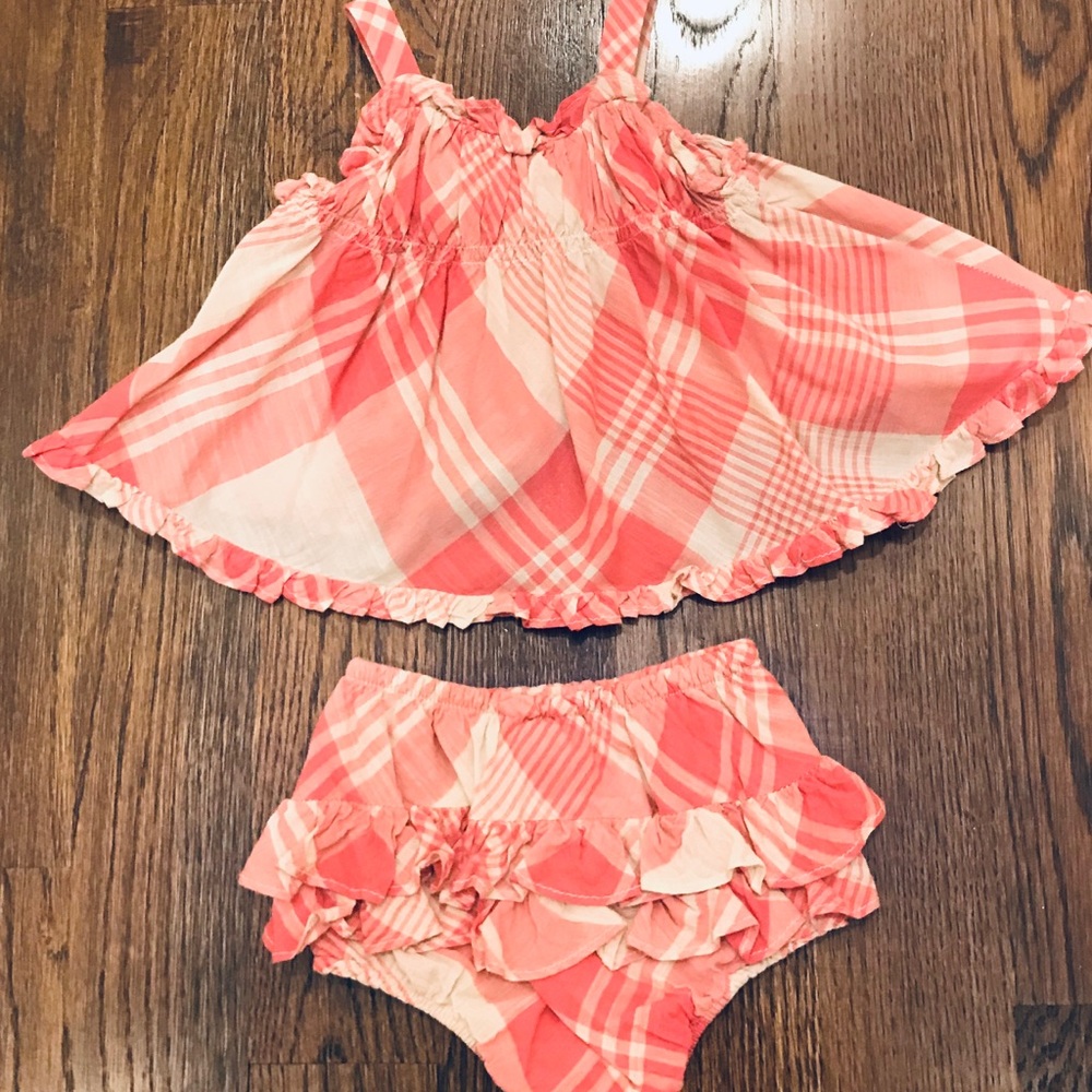 Ralph Lauren Baby Girl Top & Bloomers Set (6 Mos.)